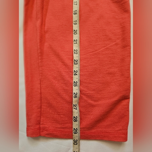 Hanes Womens Coral Pink Athletic Pull On Capri Sweatpants Size Large - Picture 7 of 8